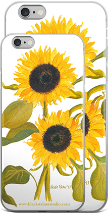 Sunflower iPhone cases - several sizes