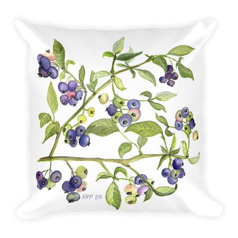 Blueberry Pillow 18" x 18"