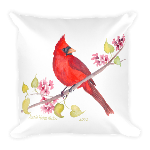 Cardinal Pillow 18"x18"