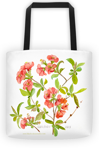 Quince Blossom Tote